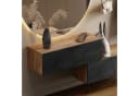 Planetmöbel Kompaktgarderobe Gold Eiche Schwarz Charcoal Bild 1