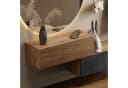 Planetmöbel Kompaktgarderobe Gold Eiche Schwarz Charcoal mit Soft-Open Bild 1