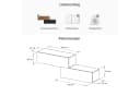 Planetmöbel Kompaktgarderobe Gold Eiche Schwarz Charcoal mit Soft-Open Bild 3