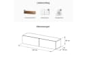 Planetmöbel Garderobenschrank 140 cm Gold Eiche mit Soft-Close Bild 4
