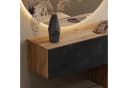 Planetmöbel Garderobenschrank Gold Eiche Schwarz Charcoal Soft-Close Bild 3