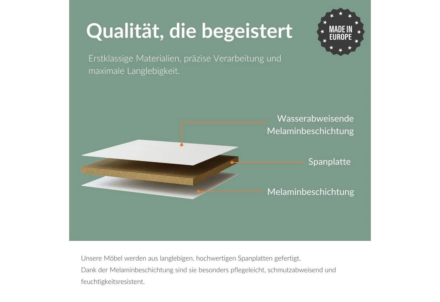 Planetmöbel Garderobenschrank Kompaktgarderobe Weiß Soft-Open - Bild 5