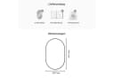 Planetmöbel LED-Badspiegel Oval mit Touchschalter und Beleuchtung Bild 4