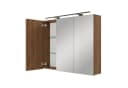 Planetmöbel Spiegelschrank ARIA 100 cm Gold Eiche mit LED & Steckdose Bild 2