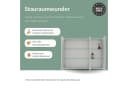 Planetmöbel Spiegelschrank ARIA Grau-Weiß mit LED-Beleuchtung & Steckdose Bild 3