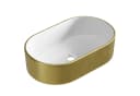 Planetmöbel Aufsatzwaschbecken Oval Keramik Elegant Bild 1