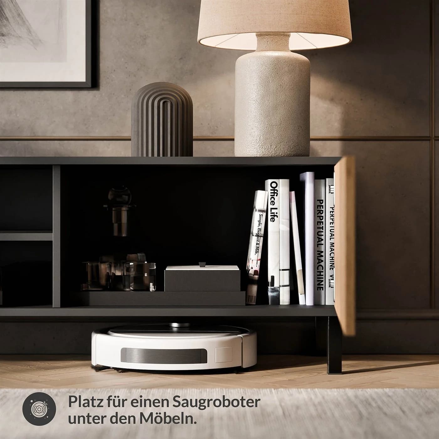 Planetmöbel LIORA TV-Schrank 120 cm Anthrazit - Bild 5