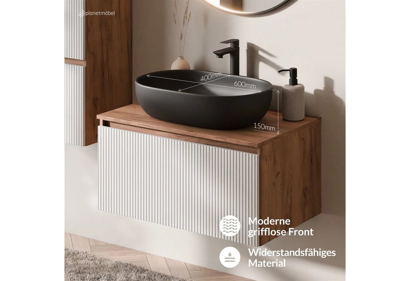 Planetmöbel Waschtisch-Set Arisa 2-teilig mit Soft-Close - Bild 5