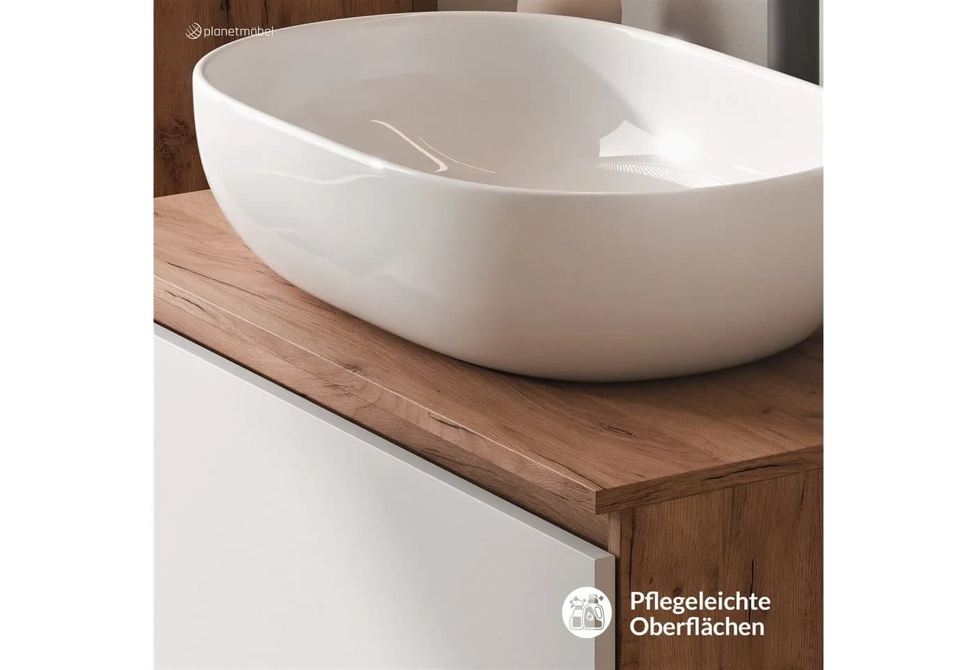 Planetmöbel Waschtisch-Set ARISA 80 cm mit Soft-Close
