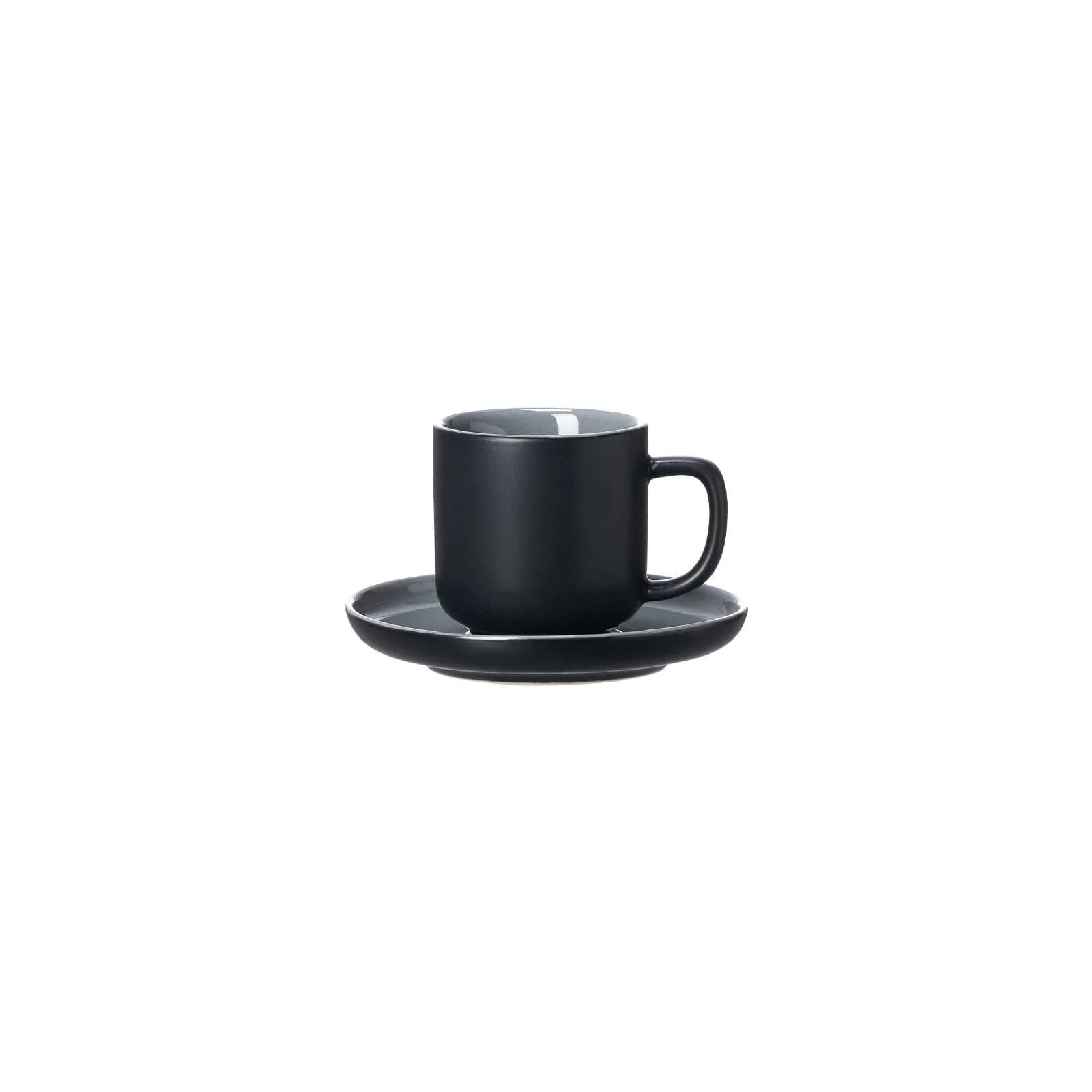Ritzenhoff & Breker Espressotasse mit Untertasse Jasper 100 ml Schwarz Keramik