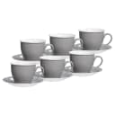 Ritzenhoff & Breker Milchkaffee-Set 12-tlg. Grau Porzellan Bild 1