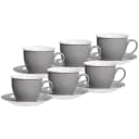 Ritzenhoff & Breker Milchkaffee-Set 12-tlg. Grau Porzellan Bild 2