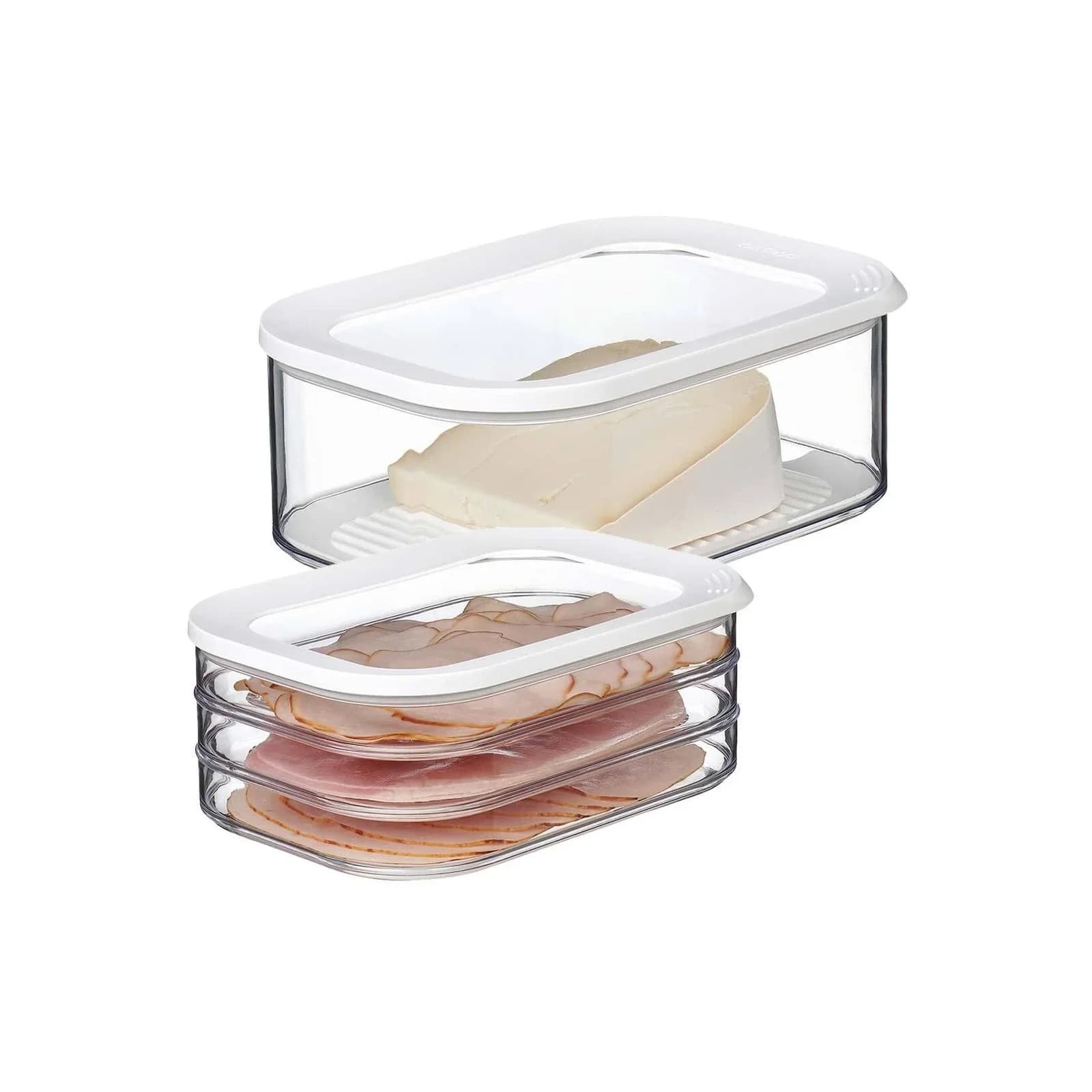 Mepal Frischhaltedosen Wurst und Käse Modula 2er Set Transparent