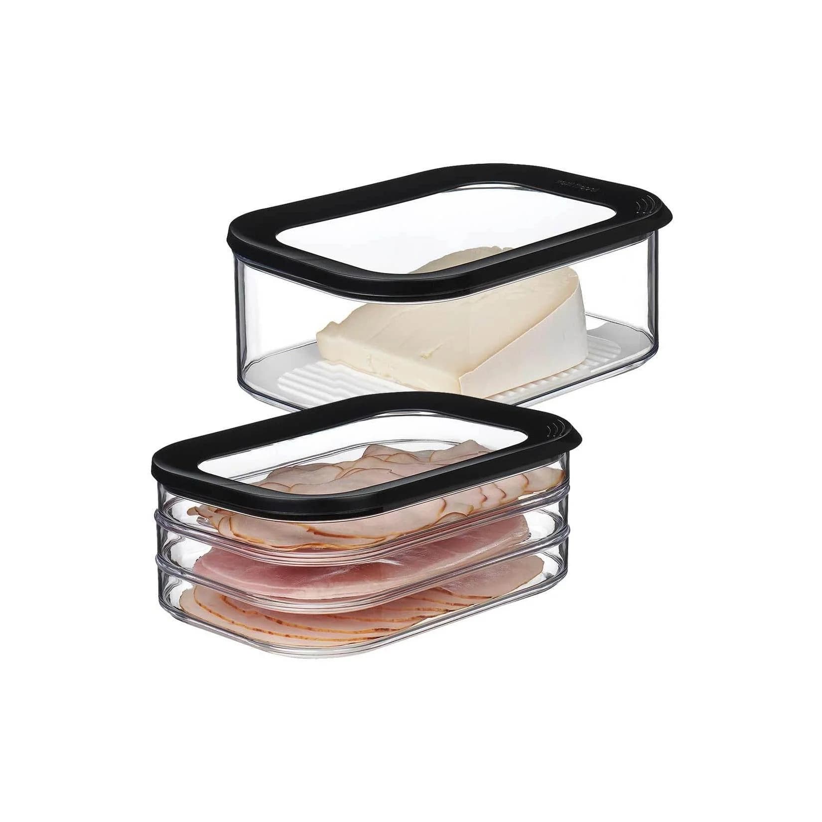 Mepal Frischhaltedosen Wurst und Käse Modula 2er Set Transparent