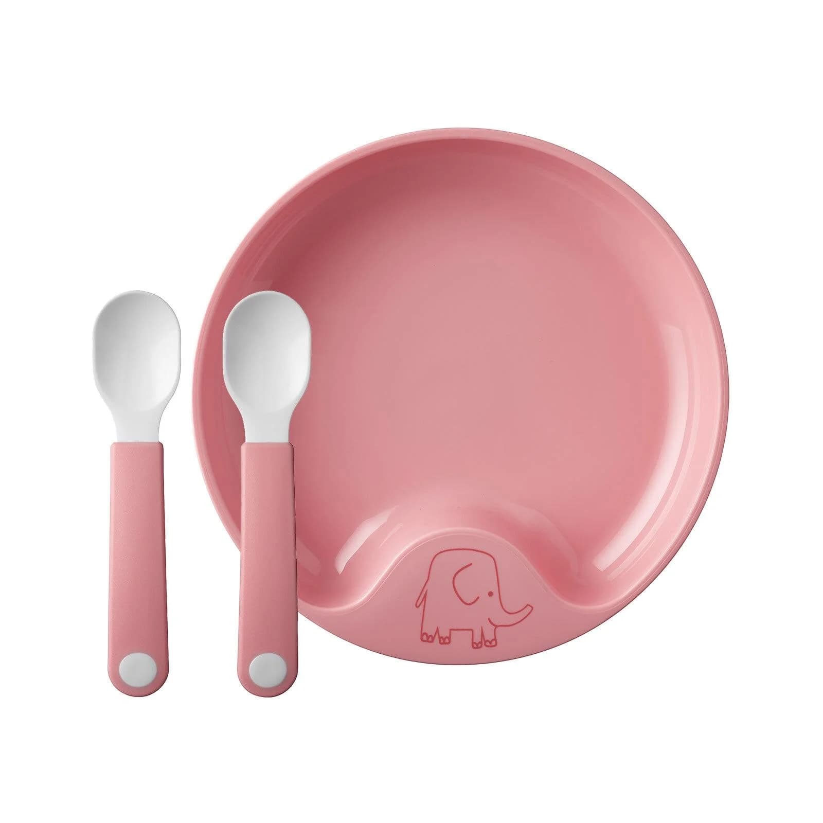 Mepal Lernteller Mio mit Lernlöffel Deep Pink