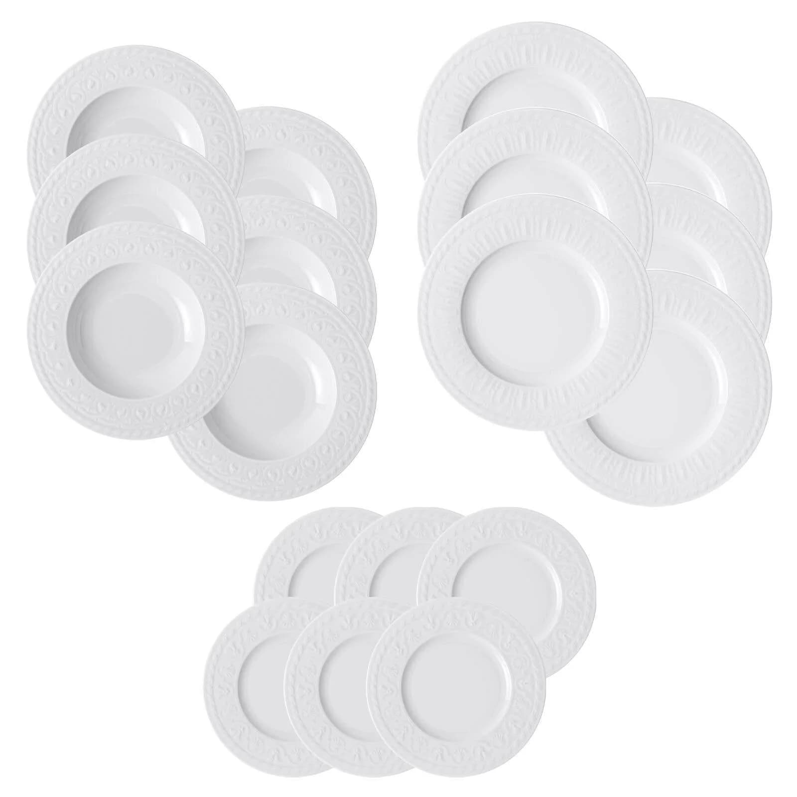 Villeroy & Boch Cellini Teller-Set 18-teilig Weiß Porzellan