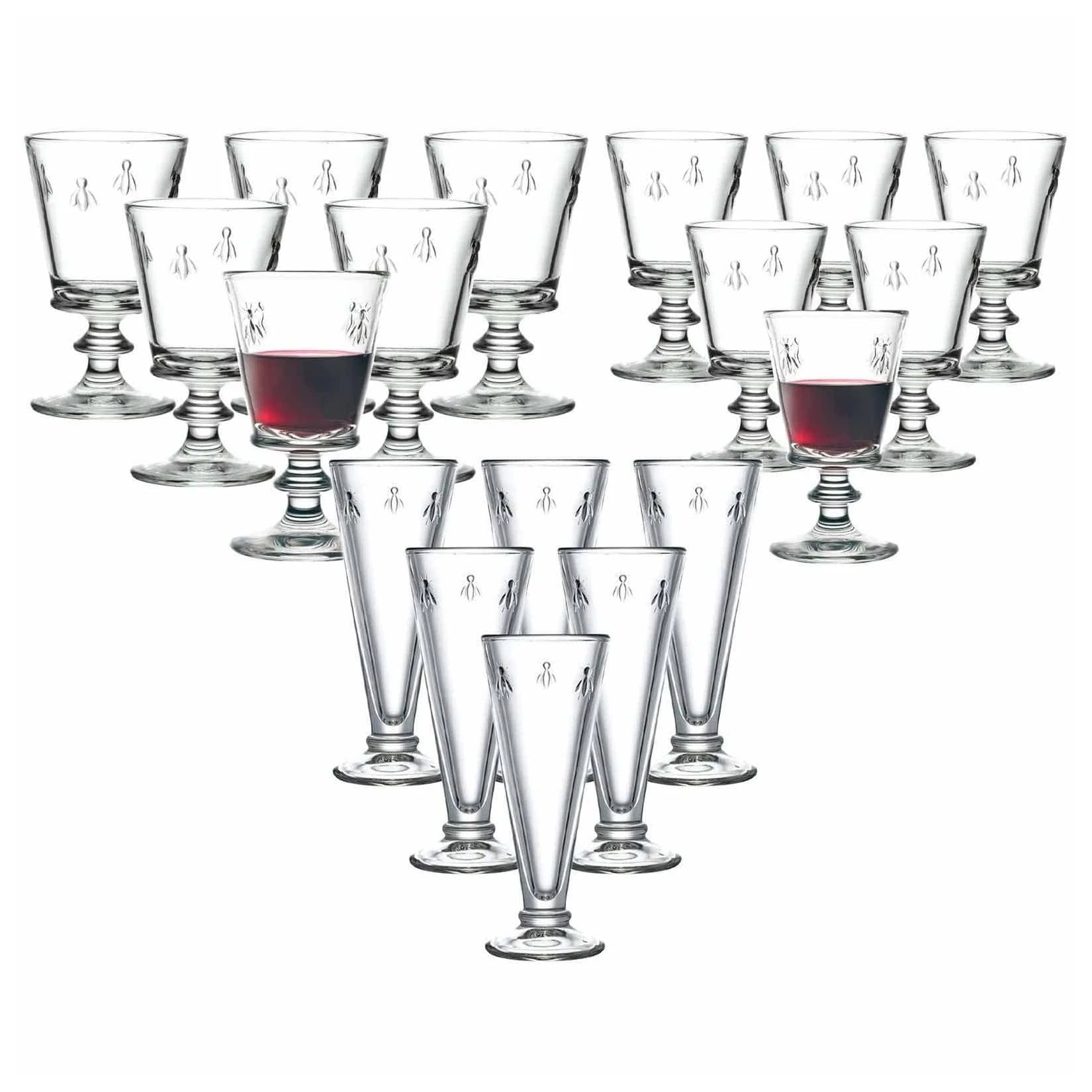 La Rochére Wein- und Sektgläser Biene Abeille 18er Set Transparent