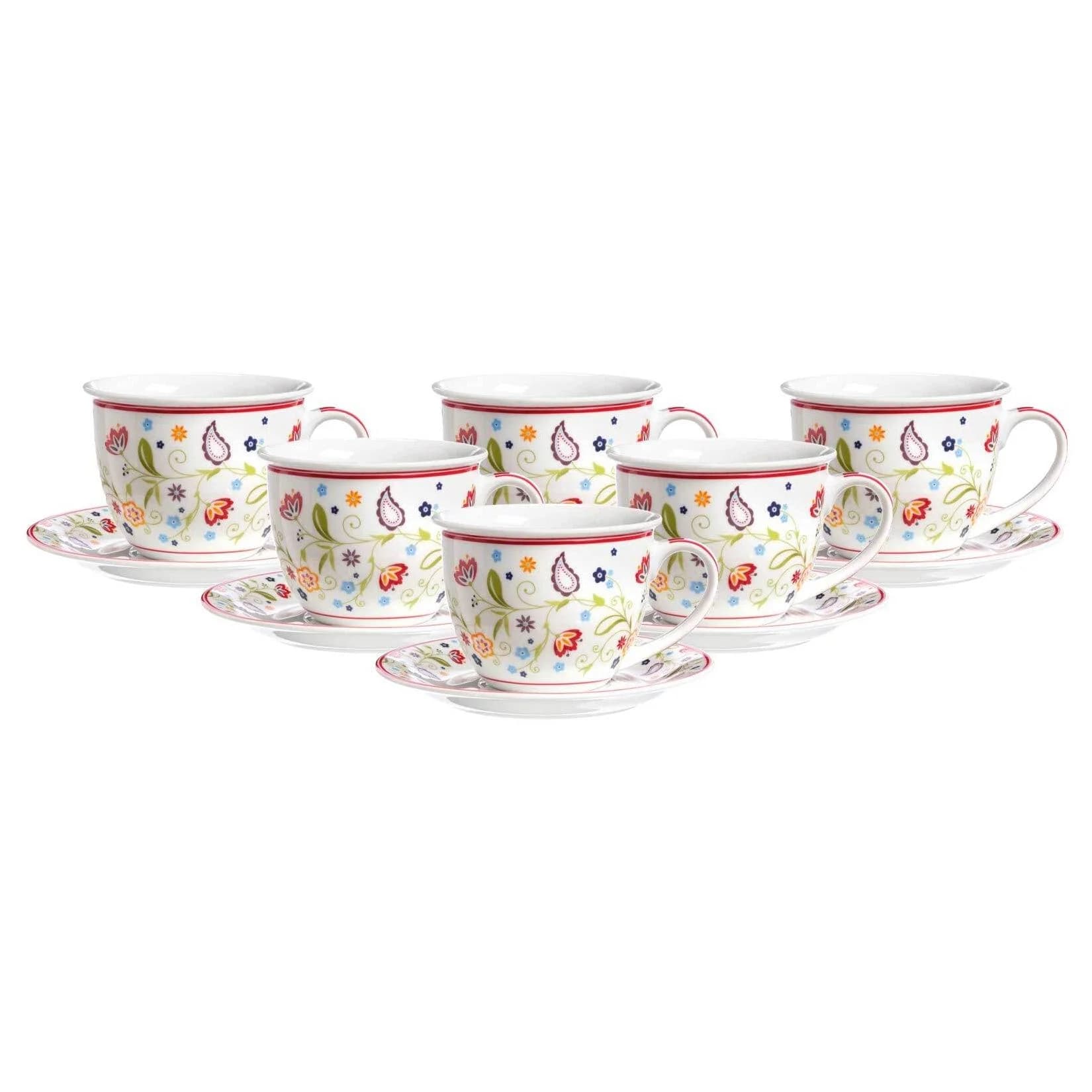 Ritzenhoff & Breker SHANTI Milchkaffee-Set 12-tlg. bunt Porzellan