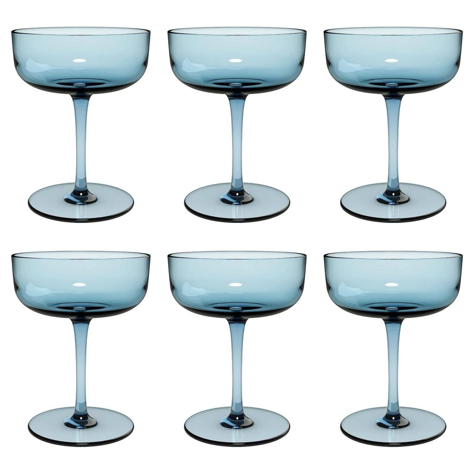like. by Villeroy & Boch Sektschalen Set 6-tlg. Ice Blau Glas