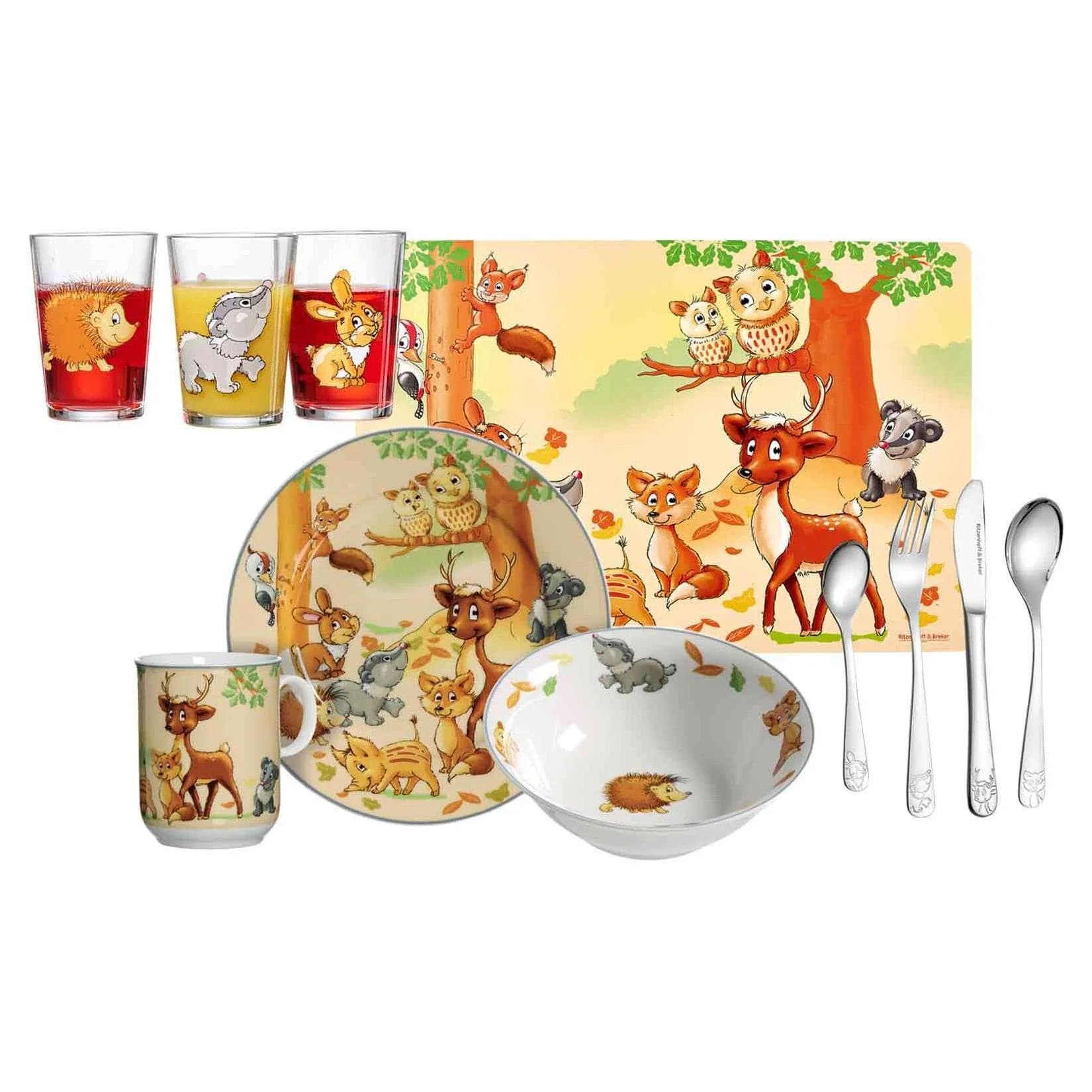 Ritzenhoff & Breker Kinderset Waldtiere 11-teilig
