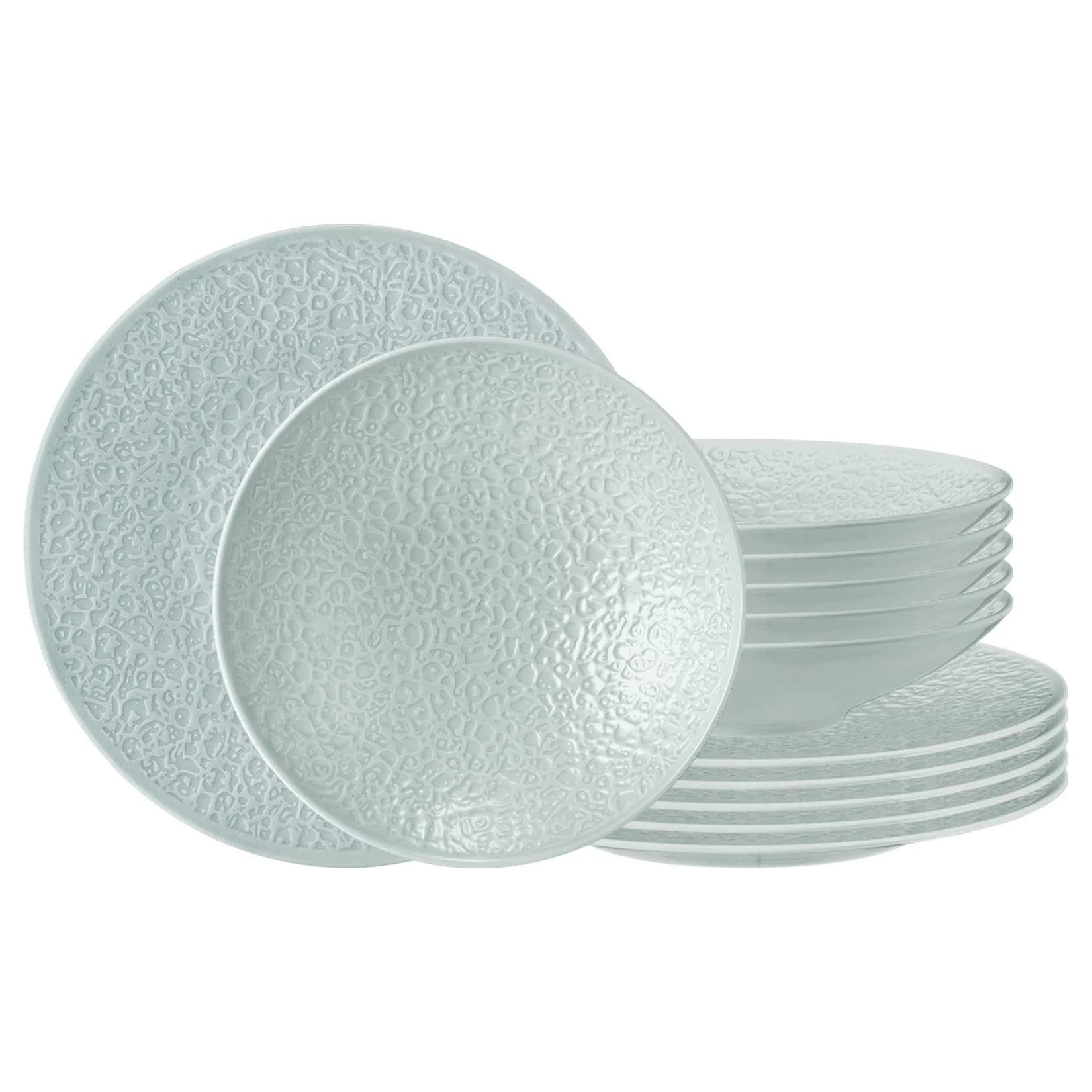Seltmann Weiden Nori Home Tafelservice 12er Set Arktisblau