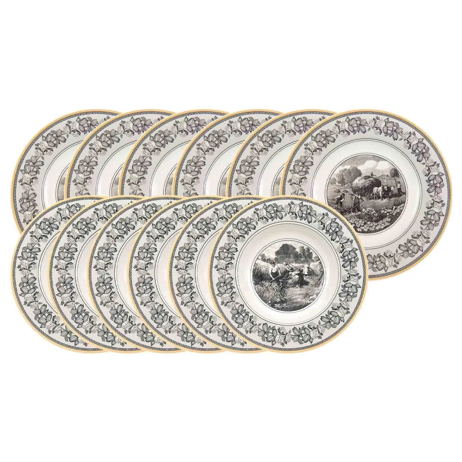 Villeroy & Boch Tafelservice Audun Ferme 12-teilig bunt Porzellan