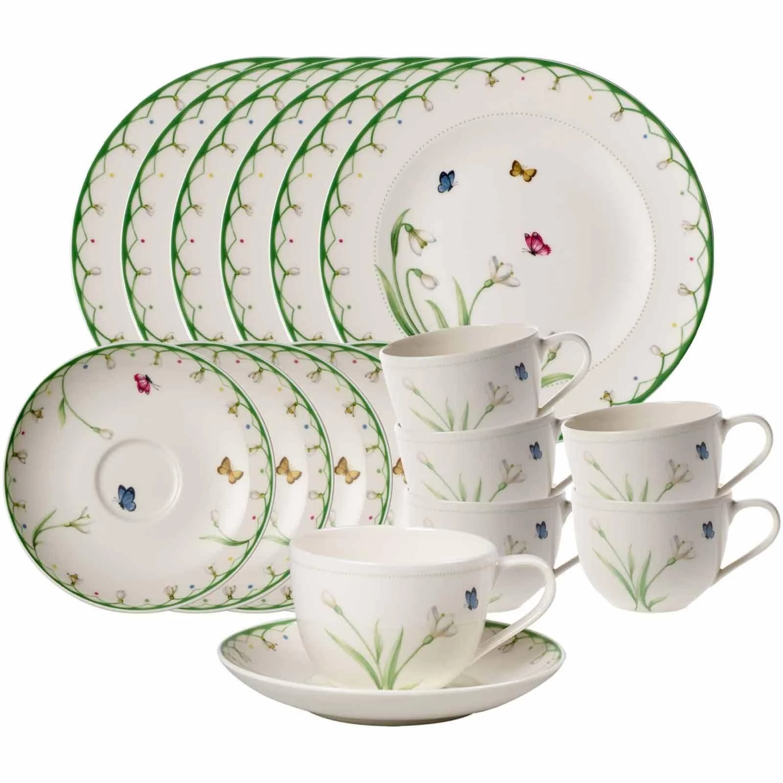 Villeroy & Boch Kaffeeservice Colourful Spring 18-teilig bunt