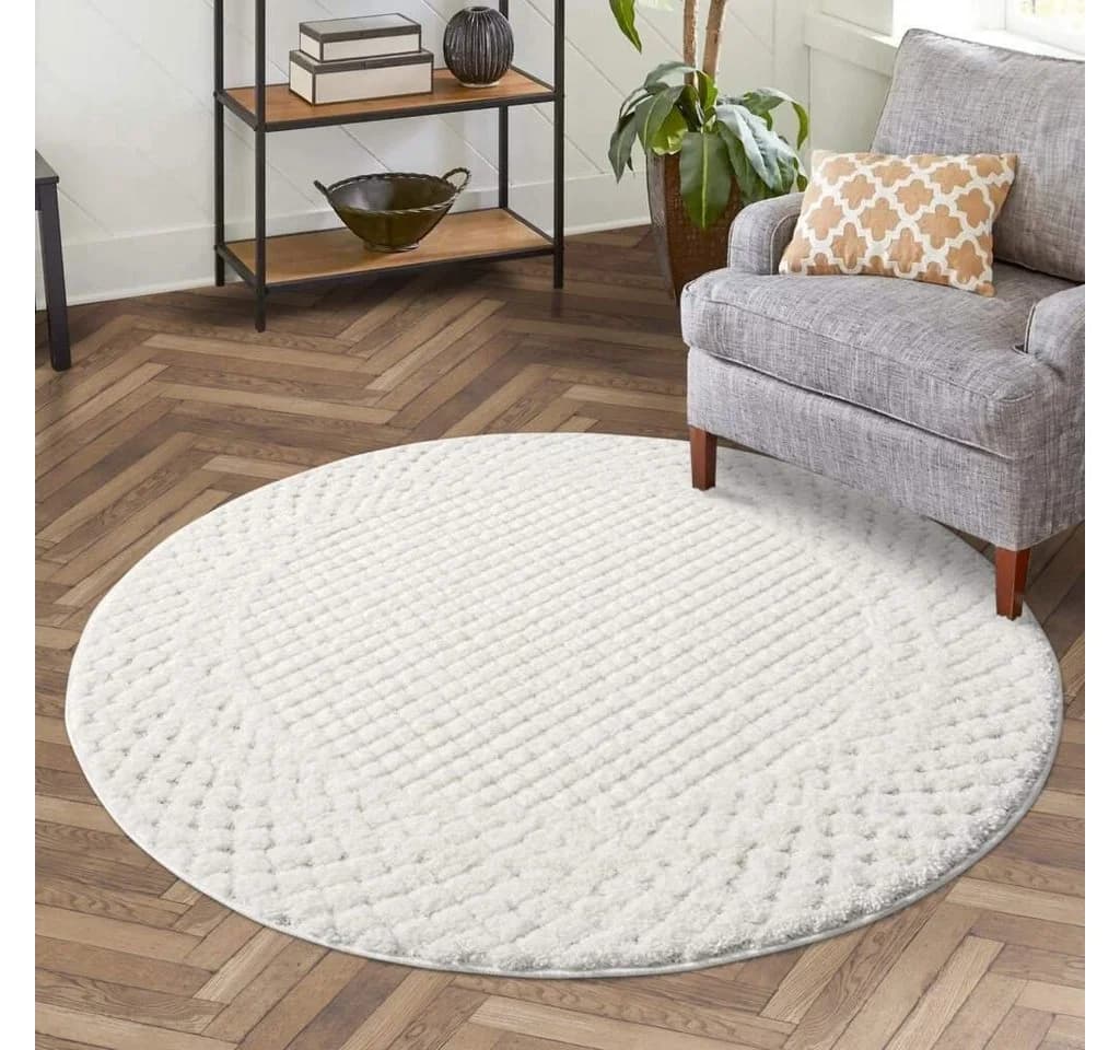 Carpet City Hochflor-Teppich FOCUS627 Creme Boho - Bild 2