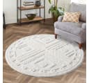 Carpet City Hochflor-Teppich FOCUS777 Beige Rund 200cm Bild 2
