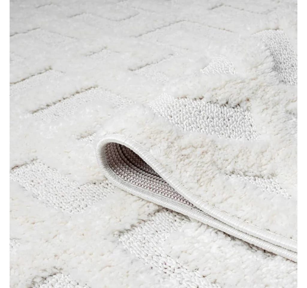 CARPET CITY Hochflor-Teppich FOCUS737 Creme Boho Hochtief-Muster - Bild 4