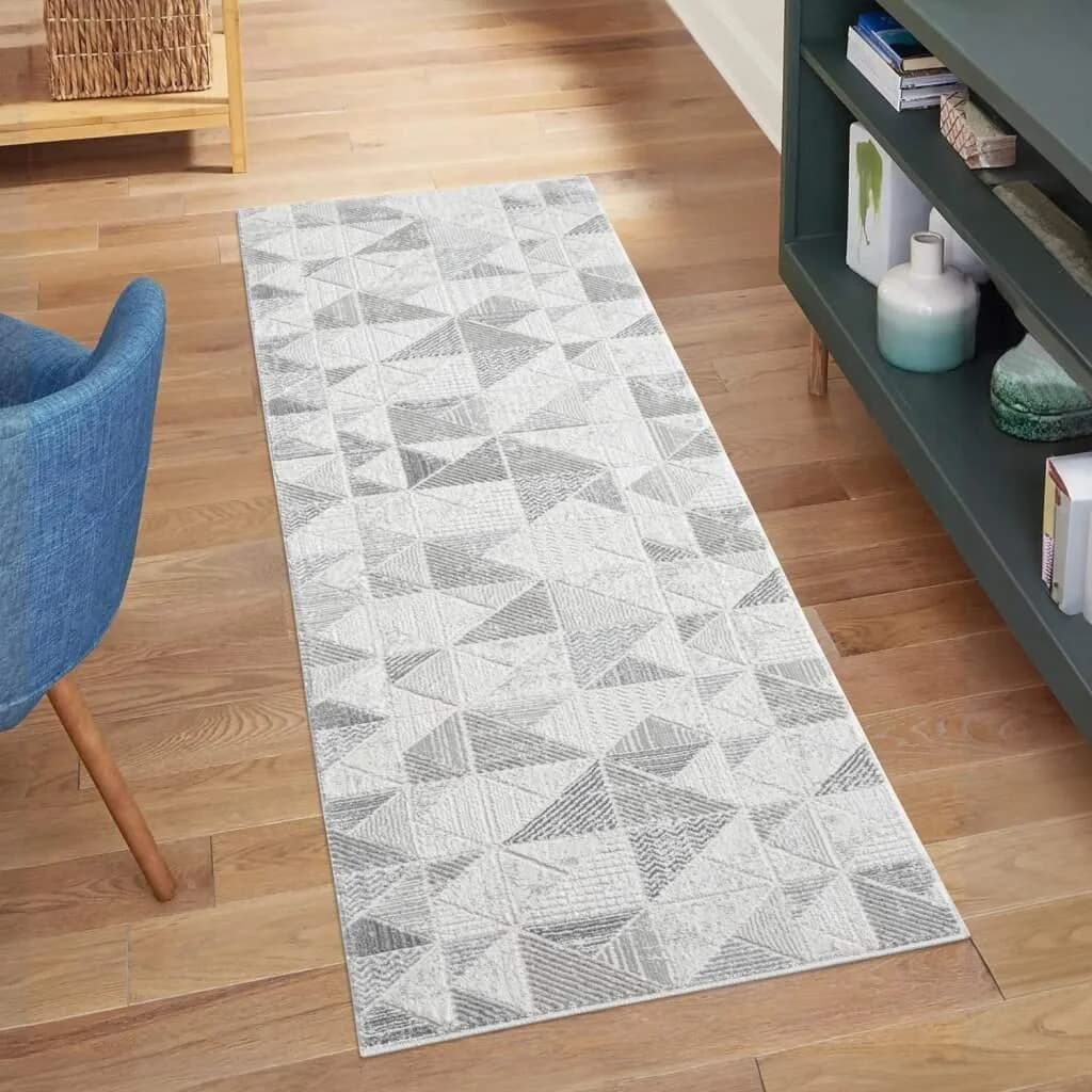 Carpet City Teppich ANTIK231 Grau Kurzflor Klassisch-Modern
