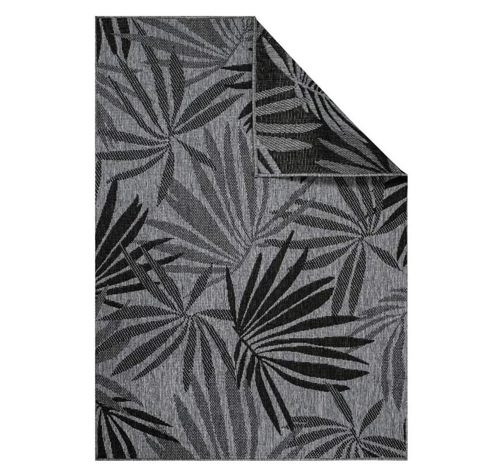 CARPET CITY Outdoorteppich DUO RUG 5771 Anthrazit Wendeteppich