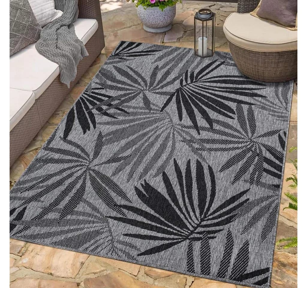 CARPET CITY Outdoorteppich DUO RUG 5771 Anthrazit Wendeteppich - Bild 2