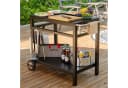 Royal Gourmet Grillwagen Schwarz Stahl Mobile Arbeitsplatte Bild 3