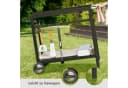 Royal Gourmet Grillwagen Schwarz Stahl Mobile Arbeitsplatte Bild 5
