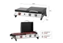 Royal Gourmet 3-Brenner Gasgrill Schwarz Tragbar Camping Bild 1