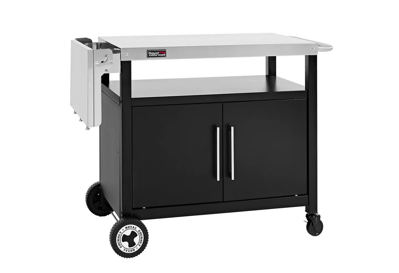 Royal Gourmet Grillablagetisch /Grillwagen Kücheninsel mit Unterschrank (1-St) Sicher und geschützt, großer Stauraum - Bild 3