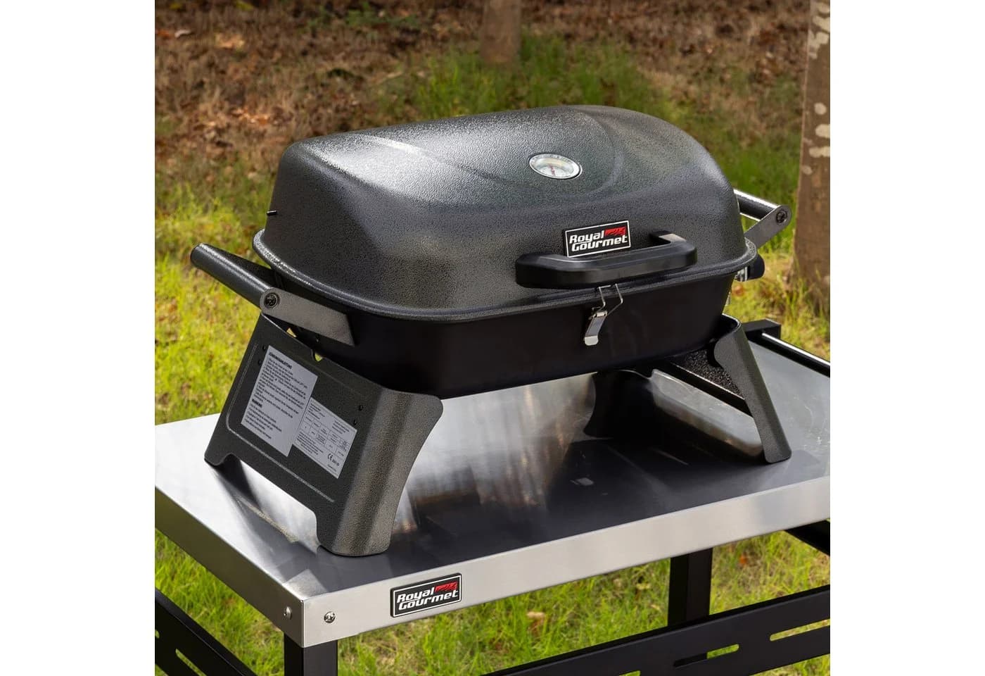 Royal Gourmet Tragbarer Gasgrill Schwarz 3,5 kW mit Piezozündung - Bild 4