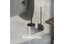 SAVEGA WC-Reinigungsbürste mit Halter Silikon Edelstahl Silber Bild 1