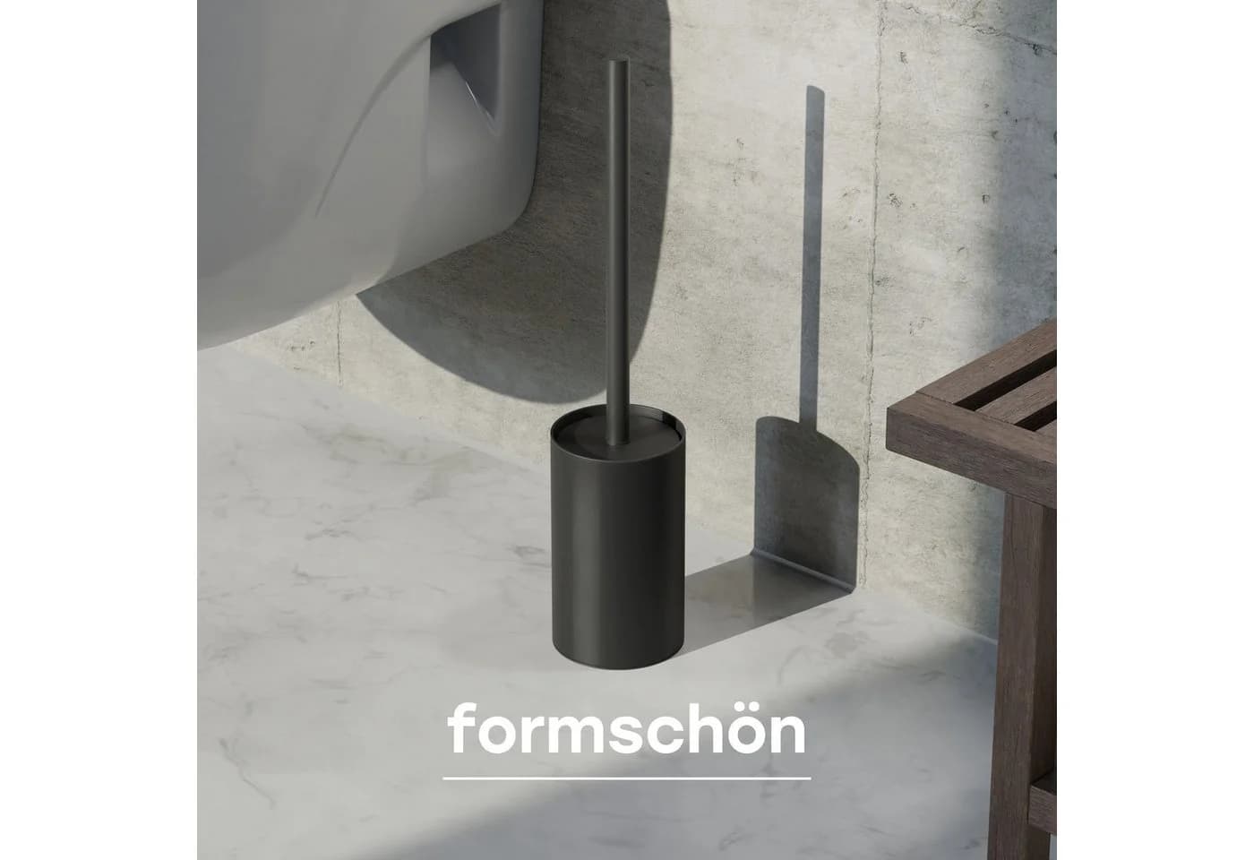 SAVEGA WC-Reinigungsbürste Silikon Edelstahl Schwarz - Bild 3