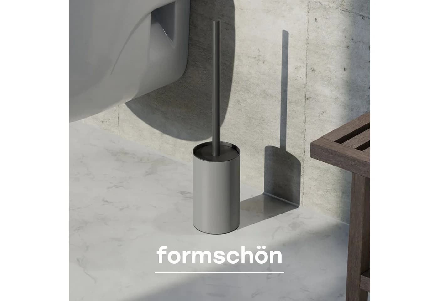 SAVEGA WC-Reinigungsbürste Silikon Edelstahl Grau - Bild 3