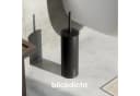 SAVEGA WC-Reinigungsbürste Silikon Edelstahl Schwarz mit Halter Bild 1