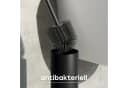 SAVEGA WC-Reinigungsbürste Silikon Edelstahl Schwarz mit Halter Bild 5