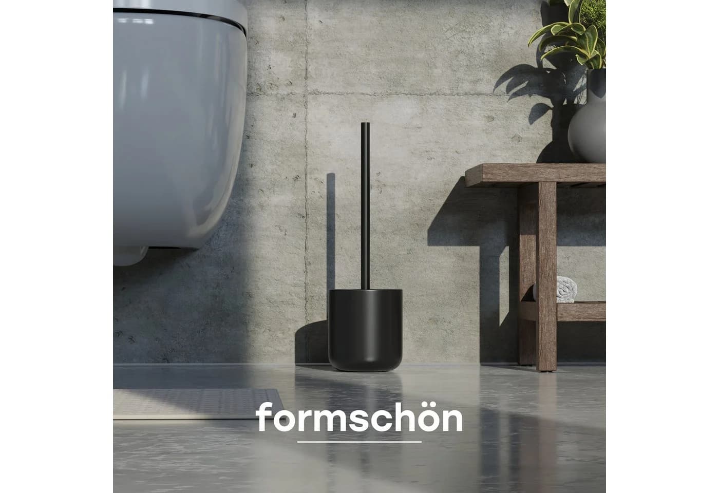 SAVEGA WC-Reinigungsbürste Silikon Edelstahl Schwarz 2-tlg - Bild 3