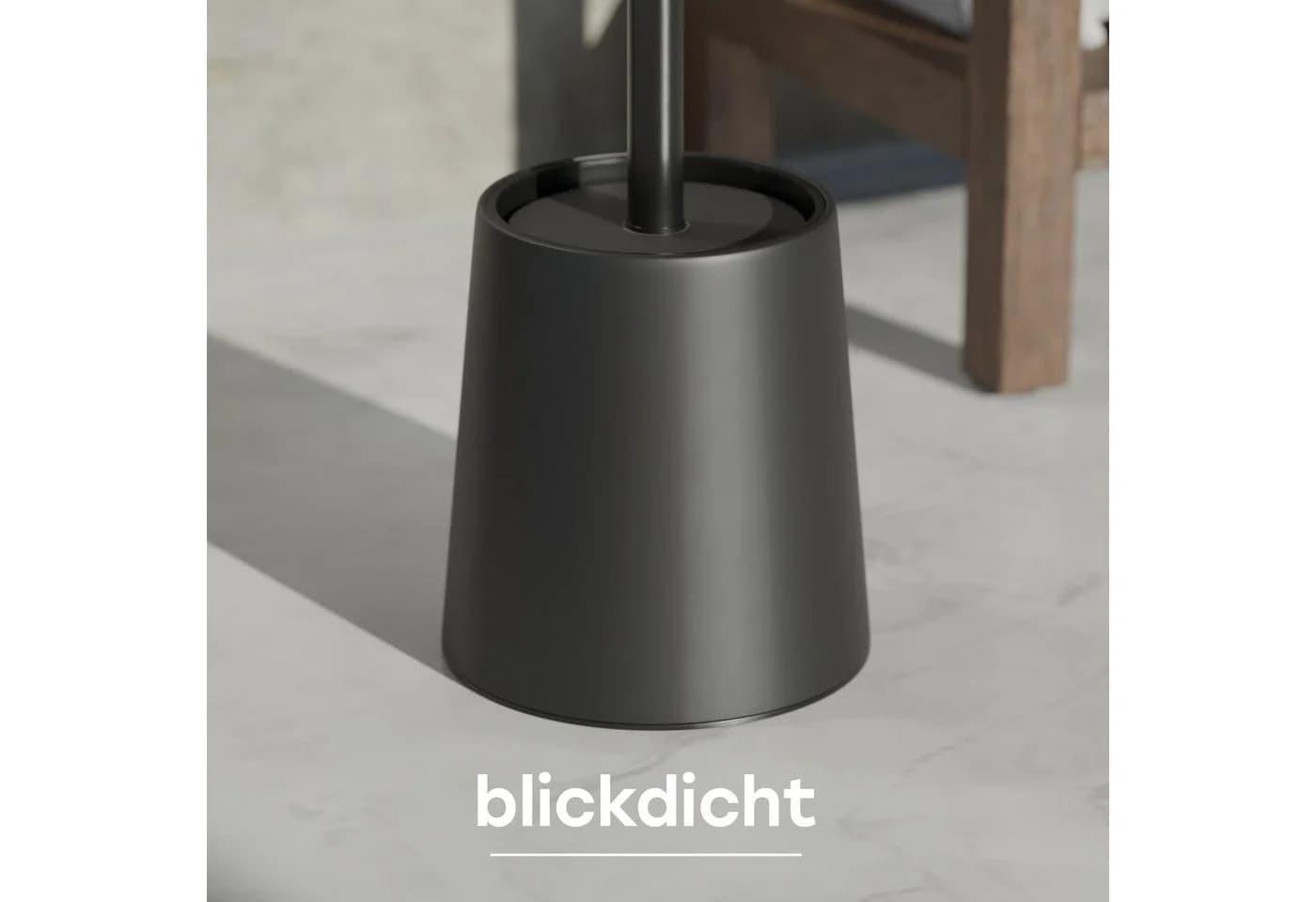 SAVEGA WC-Reinigungsbürste Silikon mit Deckel & Stahlhalter Schwarz - Bild 5