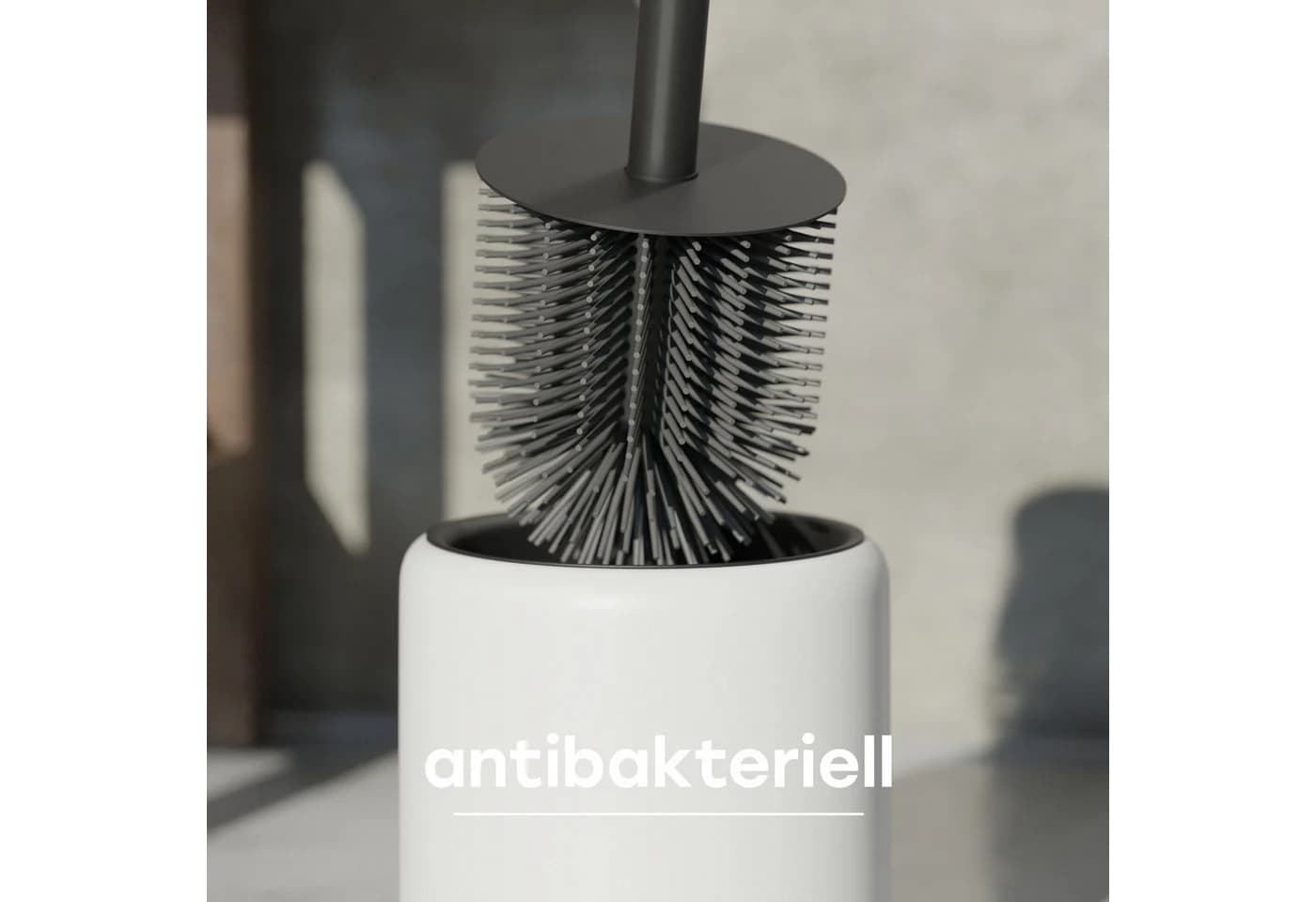 SAVEGA WC-Reinigungsbürste mit Silikonkopf und Edelstahlhalter 2-tlg. - Bild 5