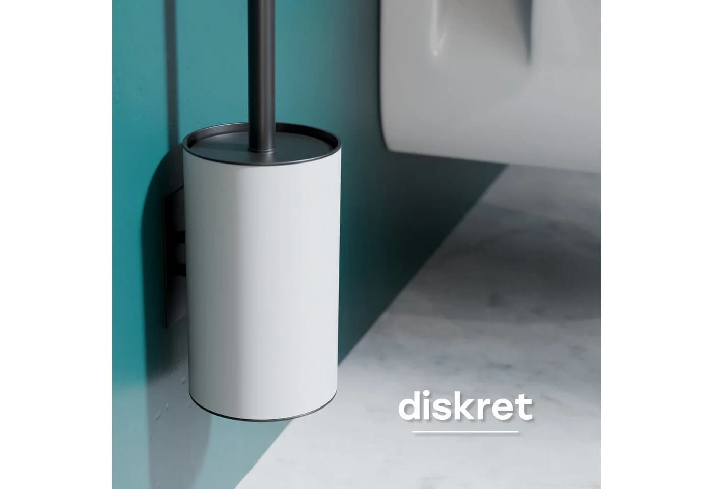 SAVEGA WC-Reinigungsbürste mit Silikonkopf & Edelstahlgriff - Bild 3