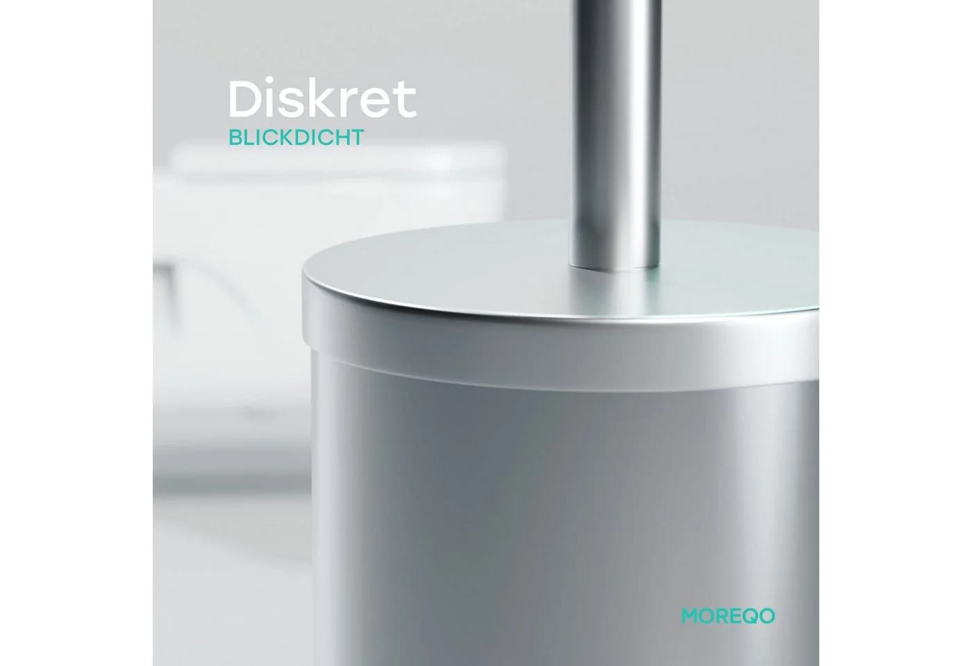 SAVEGA WC-Reinigungsbürste MOREQO Silikon Edelstahl 2-tlg - Bild 4