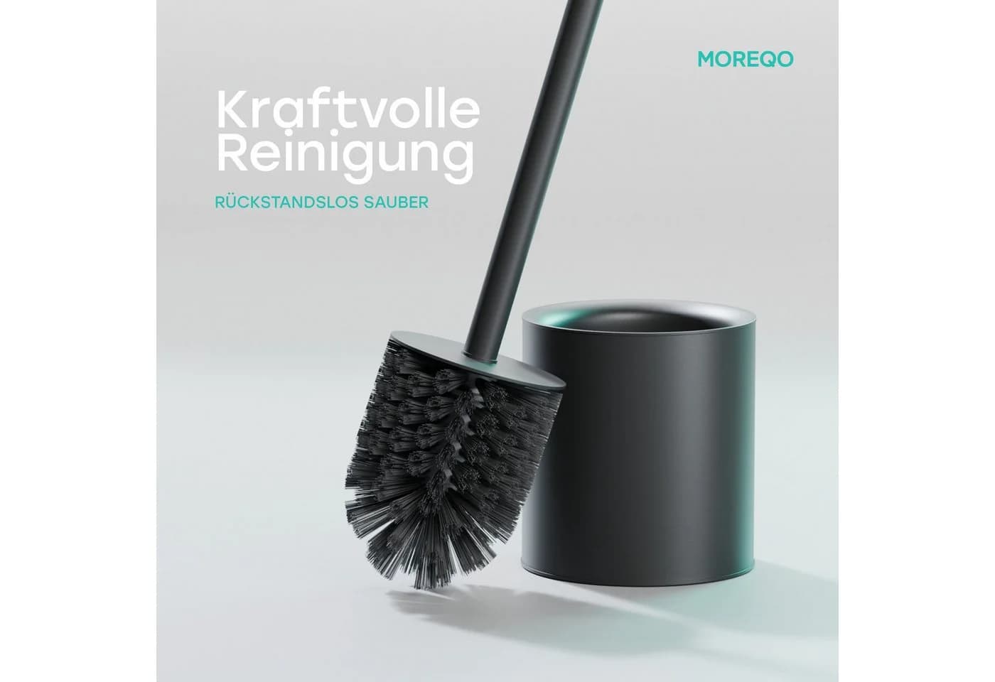 SAVEGA WC-Reinigungsbürste MOREQO Schwarz 2-tlg. Freistehend - Bild 3