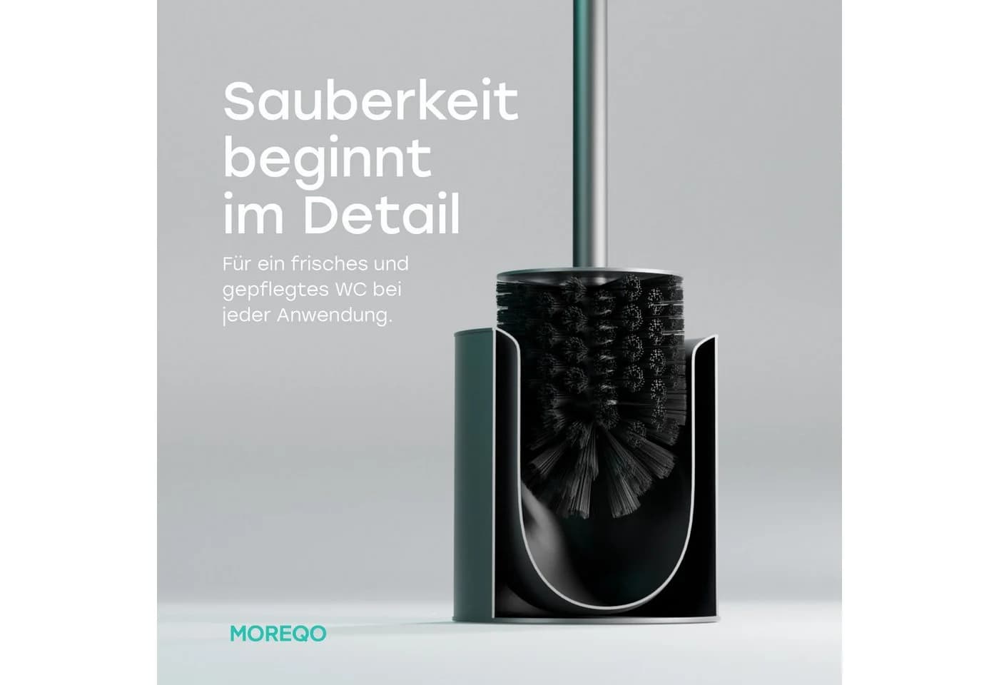 SAVEGA WC-Reinigungsbürste MOREQO Schwarz 2-tlg. Freistehend - Bild 5